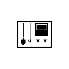 firefighter tools icon. Element of firefighter shop for advertising signs, mobile concept and web apps. Icon for website design and development, app development. Premium icon