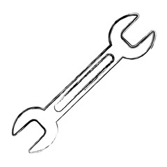 wrench tool isolated icon vector illustration design