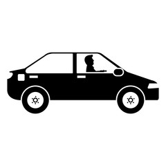 Obraz premium car vehicle isolated icon vector illustration design