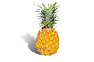Isolated pineapple on a white background