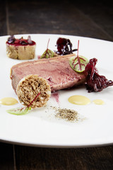 Foie gras mariné à l'hibiscus