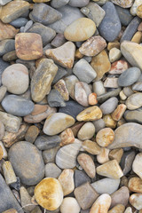 Abstract Shapes and Patterns: Stone Pebbles on Beach: Portrait Orientation