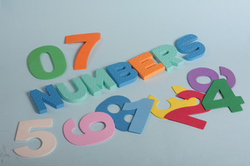 Obraz premium números letras diversão,