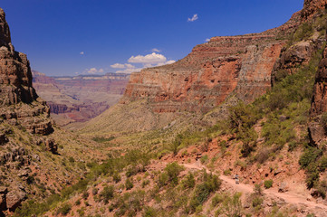 グランドキャニオンのブライトエンジェルトレイル