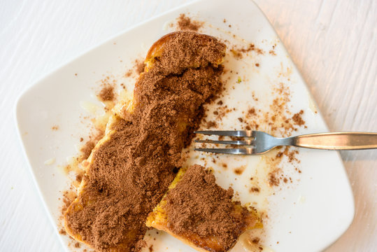 Golden Toast with Condensed Milk and Milo