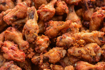 Chicken drumstick, close up view