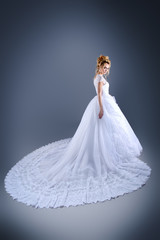 Fototapeta premium luxurious wedding dress