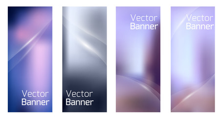 Set of vertical banners with gradient background. Vectors elements for your brochures, business cards, leaflets, invitations and your design.