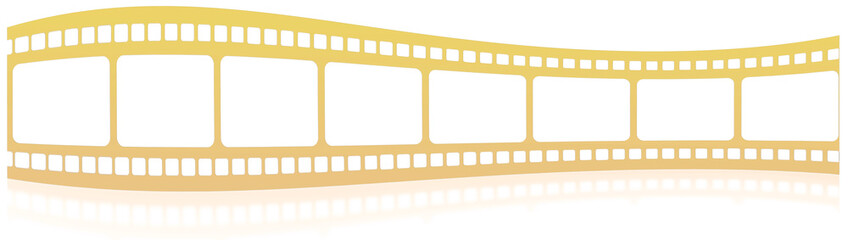 pellicule de film photographique avec reflets