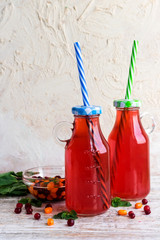 Morse from cowberry and sea-buckthorn