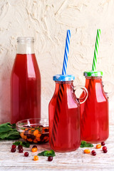 Morse from cowberry and sea-buckthorn