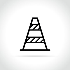 cone icon on white background
