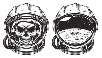 Skull in space helmet © DGIM studio
