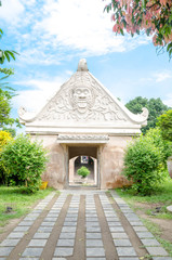Ancient pool at taman sari water castle  Yogyakarta, Java, Indonesia.