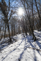 Monti Sabini (Rieti, Italy) - The snow-capped mountains in the province of Rieti, Sabina area, near Monte Terminillo and the Tiber river