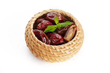 date fruit isolated on white