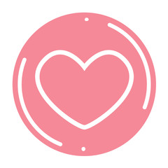 Postcard St. Valentine's Day. two hearts, love