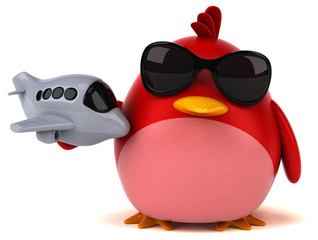 Red bird - 3D Illustration