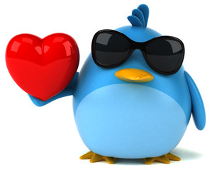 Blue bird - 3D Illustration