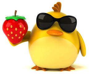 Yellow bird - 3D Illustration