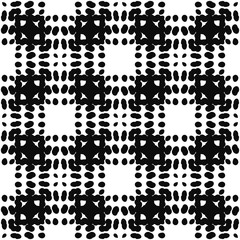 Black and White Seamless Ethnic Pattern. Vintage, Grunge, Abstract Tribal Background for Textile Design, Wallpaper, Surface Textures, Wrapping Paper