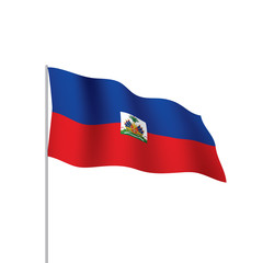 Haiti flag, vector illustration