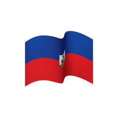 Haiti flag, vector illustration