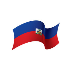 Haiti flag, vector illustration