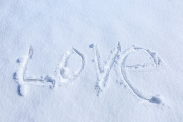 love written in the snow