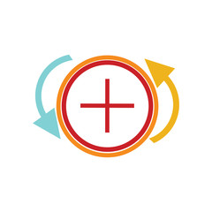 Recycle Target Logo Icon Design