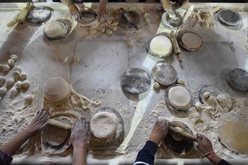 Making bread traditionally