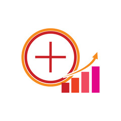 Graph Target Logo Icon Design