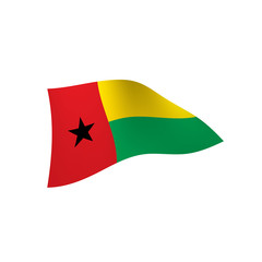 Guinea Bissau flag, vector illustration