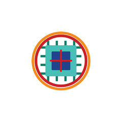 Chip Target Logo Icon Design