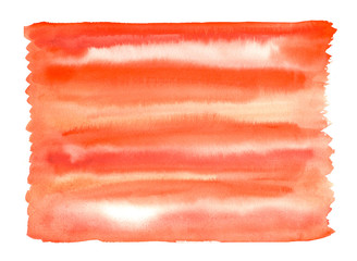 Hand painted watercolor background. Decorative chaotic colorful texture for design. Hand drawn picture on paper. Handmade overlay backdrop. Bright artistic painting with blots.