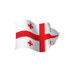 Georgia flag, vector illustration