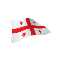 Georgia flag, vector illustration
