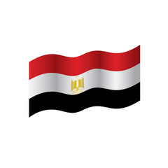Egypt flag, vector illustration