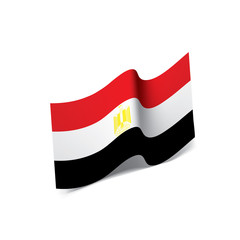 Egypt flag, vector illustration