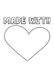 cartoon stempel nachwuchs gekocht gebacken baby herz buchstaben made with love logo design text schrift mit liebe gemacht kind schwanger geburt glückwunsch junge mädchen cool