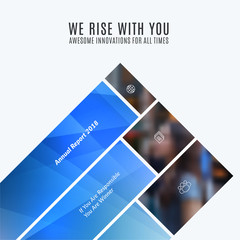 Abstract vector design elements for graphic template