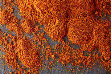 Mixing water and oil, beautiful color abstract background based on red and yellow circles and ovals, macro abstraction