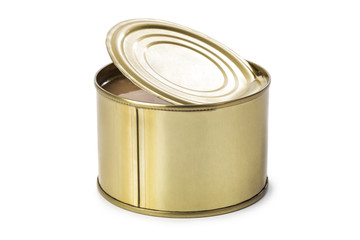 Opened tin can