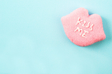 Obraz premium Heart shaped Valentines candies.