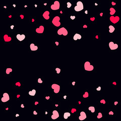 Heart confetti background.