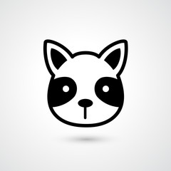 Tiger head icon vector