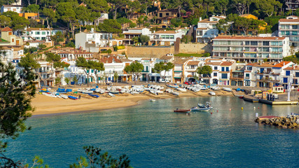 Small resort village Llafranc (Costa Brava, Spain) in wintertime © Arpad