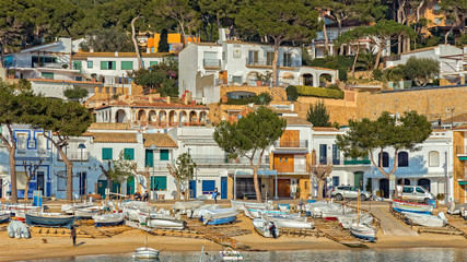 Small resort village Llafranc (Costa Brava, Spain) in wintertime © Arpad