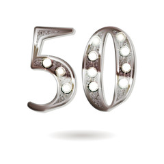 50 years anniversary celebration design