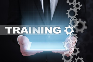 Training and development Professional growth. Internet and education concept.